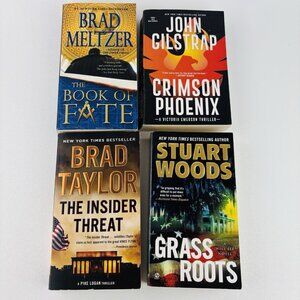 Lot of 4 Mixed Authors Novels Paperback Variety Suspense Books Mixed Lot